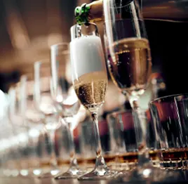 line of drinks
